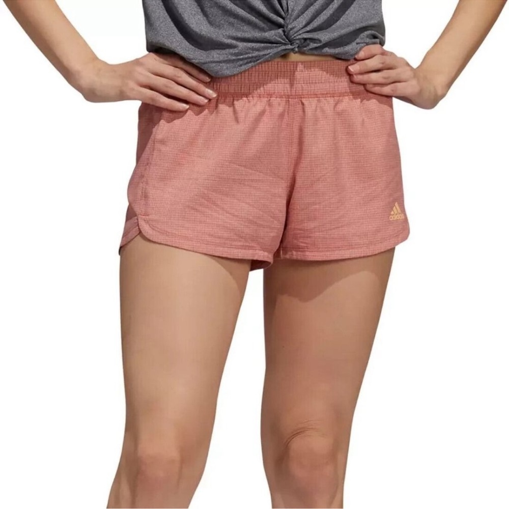 NWT Coral Adidas Pacer Training Shorts - Magic Earth, Large